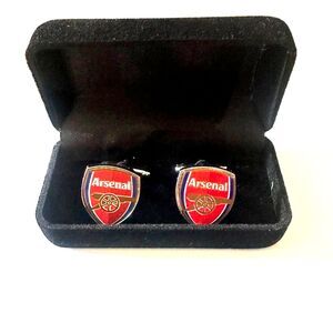 Arsenal FC Official Licensed Crest Cufflinks — with Gift Box - Premier League